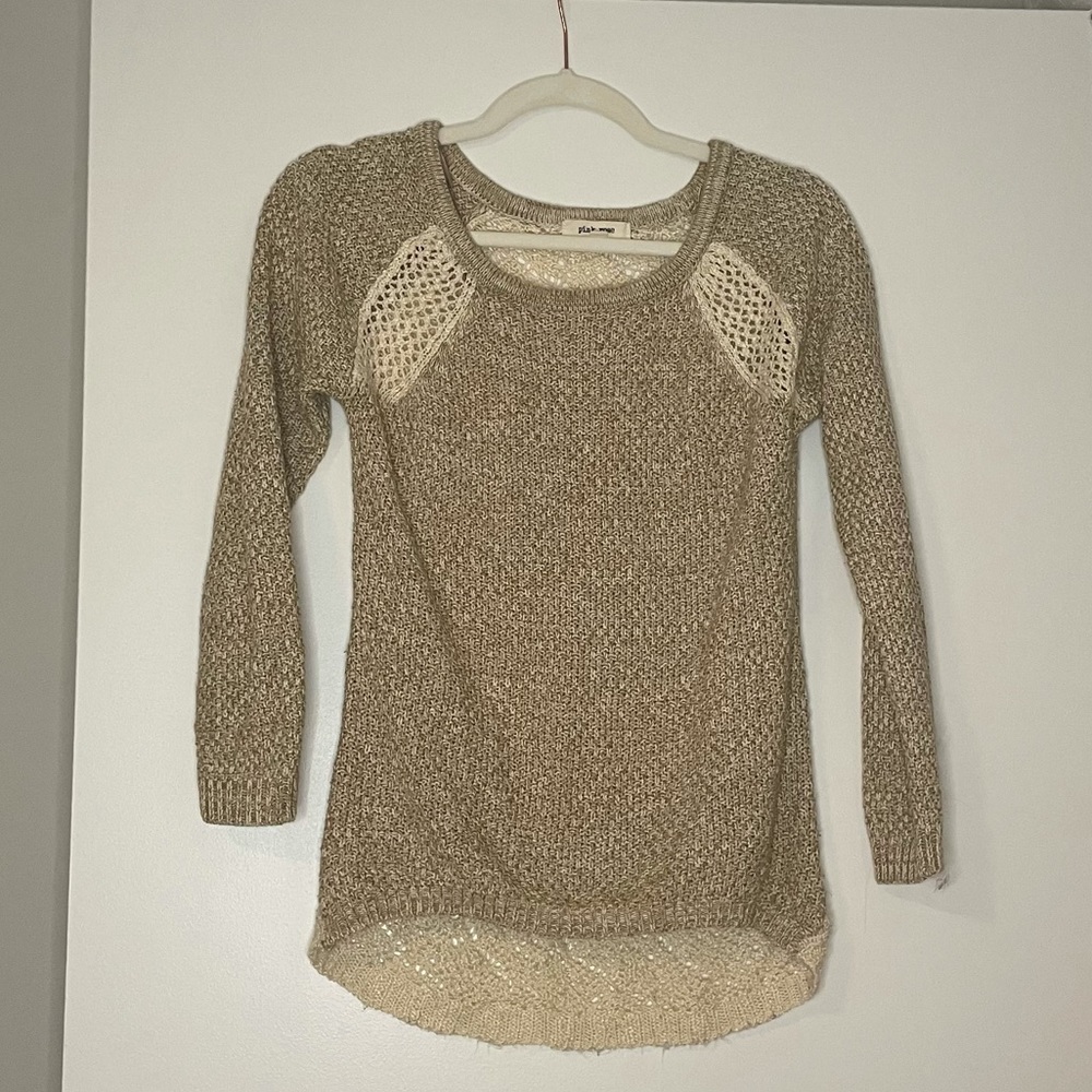 Pink Rose crochet sweater top